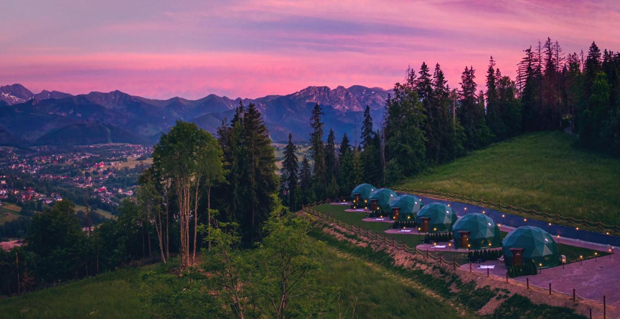 Hotel Peak Glamp & Jacuzzi Zakopane Esterno foto