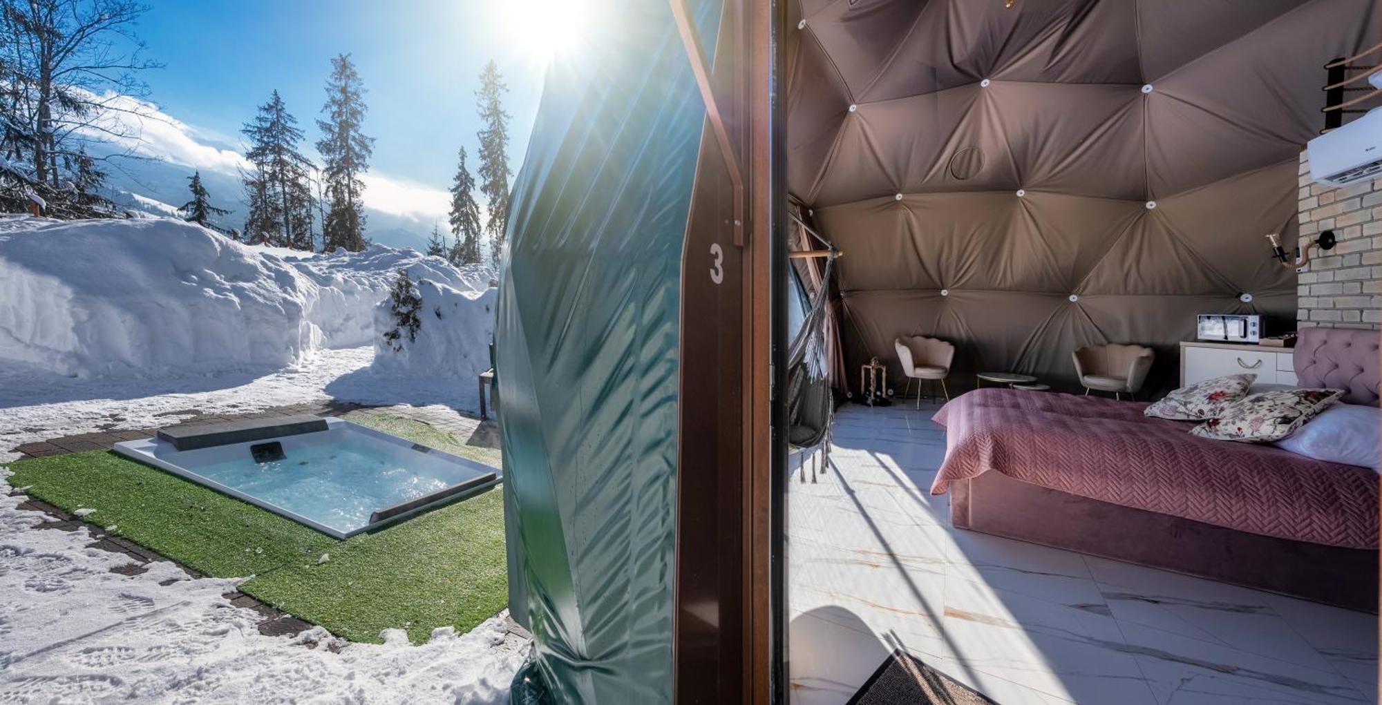 Hotel Peak Glamp & Jacuzzi Zakopane Esterno foto